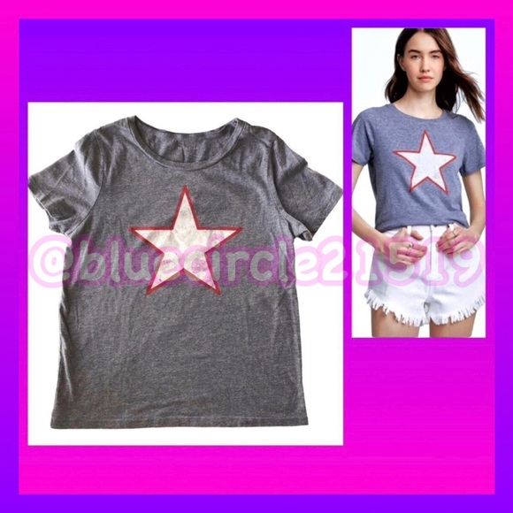 GRAYSON/THREADS Gray Star Short Sleeve T-Shirt 
•Size Girls Medium - Picture 1 of 10